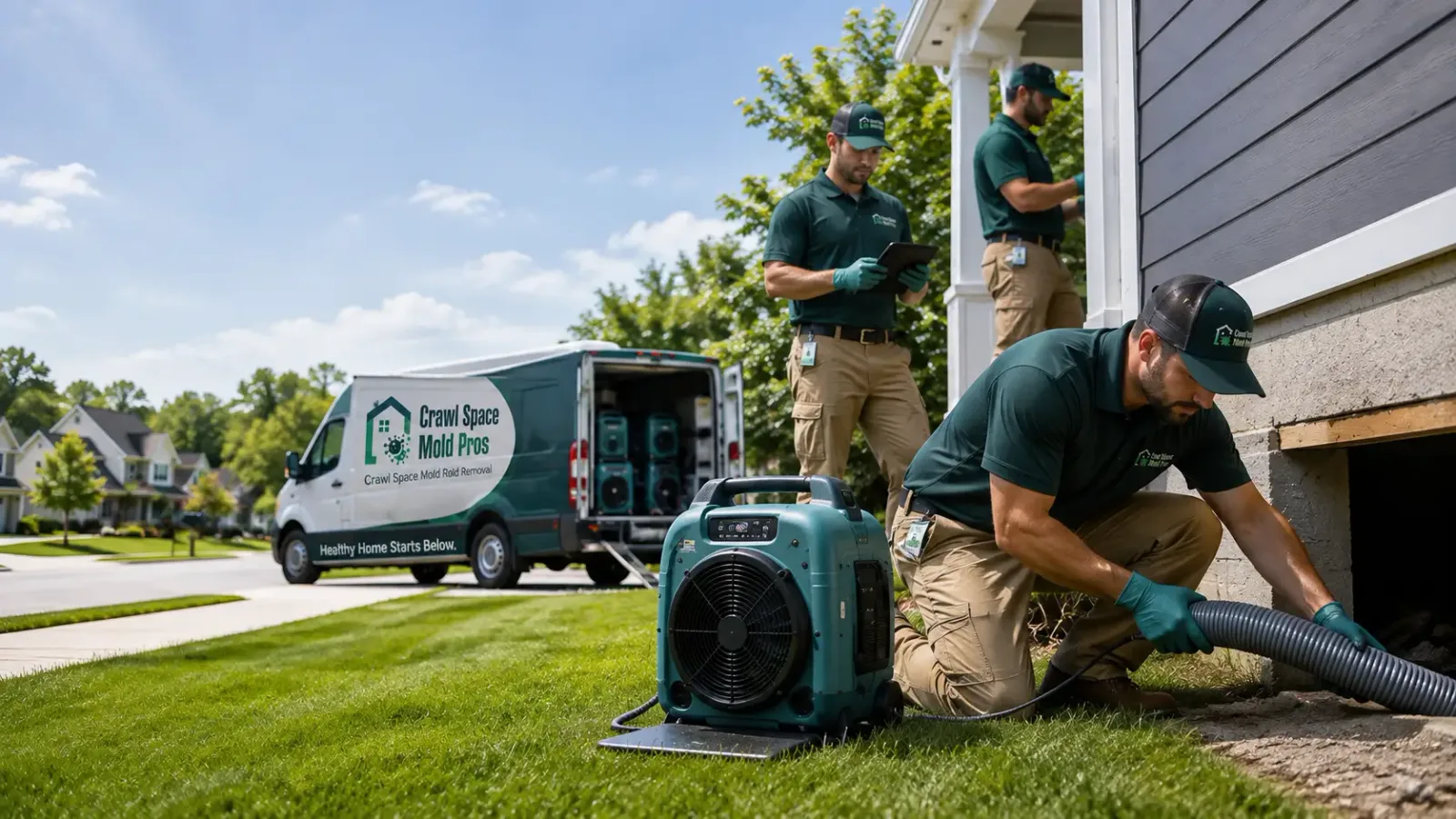Crawl Space Mold Removal in Powhatan Point, OH